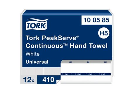 TORK Pappershandduk Universal H5 PeakServe 1-lagers vit 4920/krt - Lyreco - Städ och hygien - Toalettpapper och torkpapper - Pappershanddukar