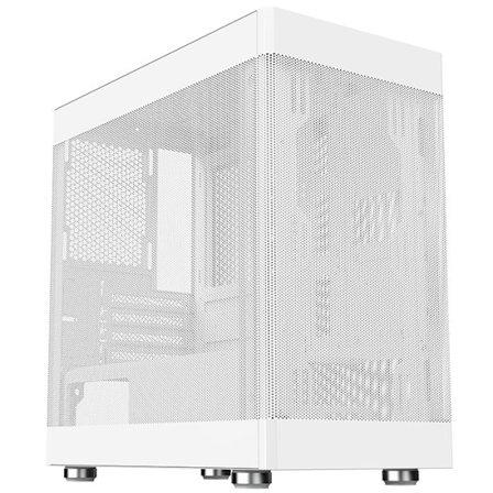 Mini Tower Chassi - ITEK - PROMESH 35W - 2xUSB 3.0 - Type-C - 3 sidor Mesh