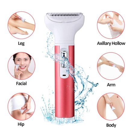 5-i-1 Damebarbermaskin – Komplett Sett for Glatt Hårfjerning