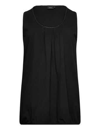 Vpolly, S/L, Top T-shirts & Tops Sleeveless Svart Zizzi*Betinget Tilbud