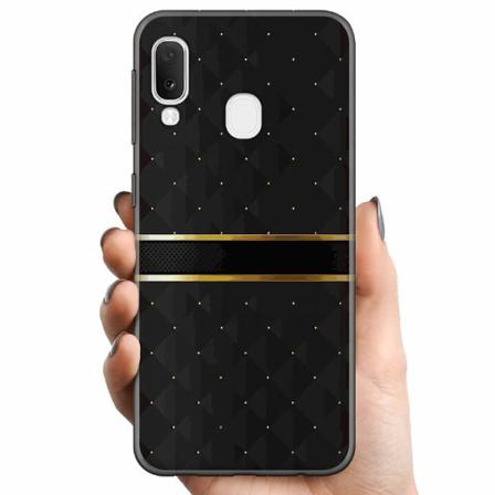Samsung Galaxy A20e Tpu Mobilskal Golden Stripes