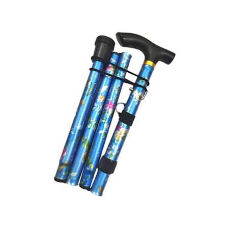 1/2/3 hopfällbar käpp Justerbar 5-sektions handcampingstav