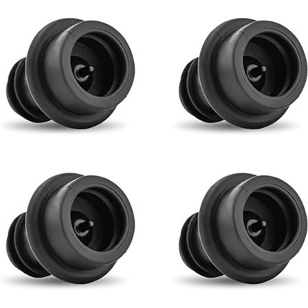 Viinisäilytyslaite (4 tulppaa), varustettu 4 tyhjiötulpalla