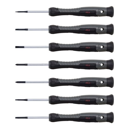 PELA 549458 Precisionsskruvmejselsats 7 delar, Handverktyg