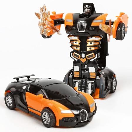 Robottiauto Transformers Lapset Lelut Taapero Siisti Lelu Pojille Joululahjat Oranssi