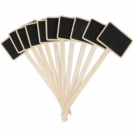 20 st träväxtmarkörer svarta tavlamarkörer växtskyltar mini griffeltavla trädgårdsinsatser etiketter T-typ etiketter