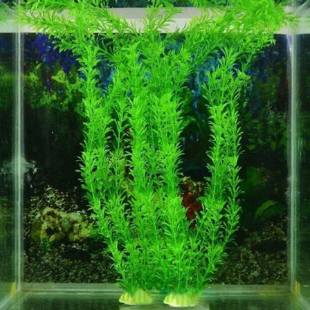 12" Långt vattengräs konstgjord plastprydnad Fish Tank Aqu