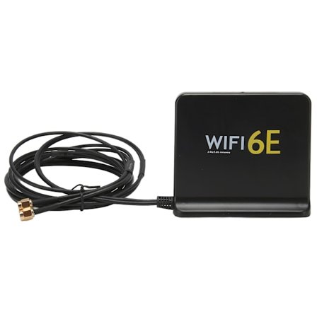 WiFi6E trådløs netværkskortantenne Omnidirectional 4dBi High Gain 2.4GHz 5.8GHz WiFi netværkskortantenne med SMA-port sort