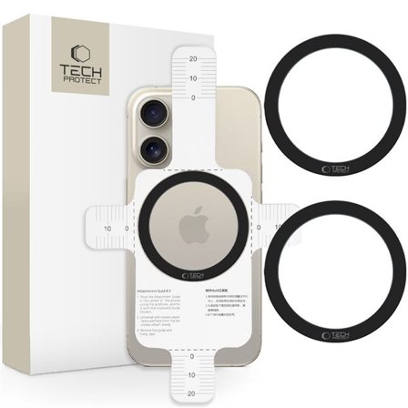 Tech-Protect MMP-110 2in1 MagSafe-ring - svart / svart