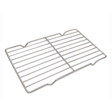 Hurtig mad rektangulær grillfad stativ madlavning og køling stativ firkantet stativ fadstativ med fødder mesh mesh (enkelt mesh 16x26cm)