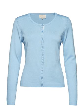 New Laura Cardigan Strikkegenser Cardigan Blå Minus