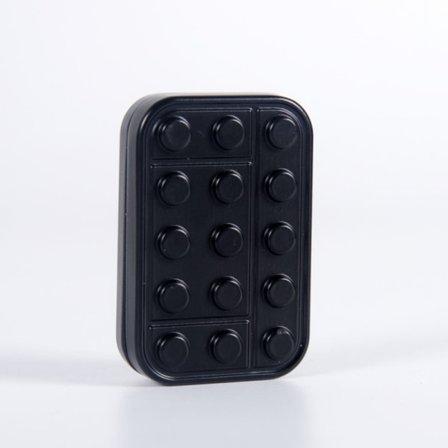 Metallinen Fidget Slider Magneettinen Haptinen Liukusäädin EDC Brk Blocks Fid Musta