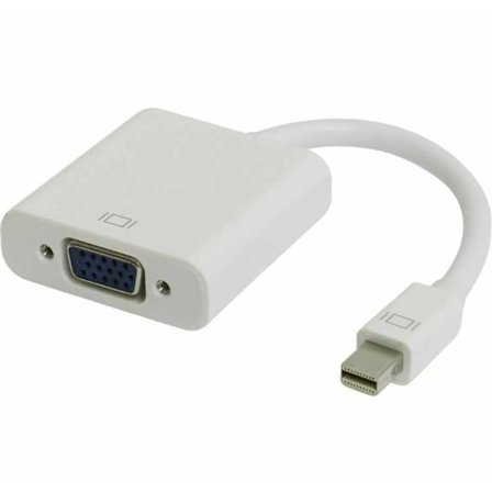Mini DisplayPort (Hane) till VGA (Hona) Adapter – Vit