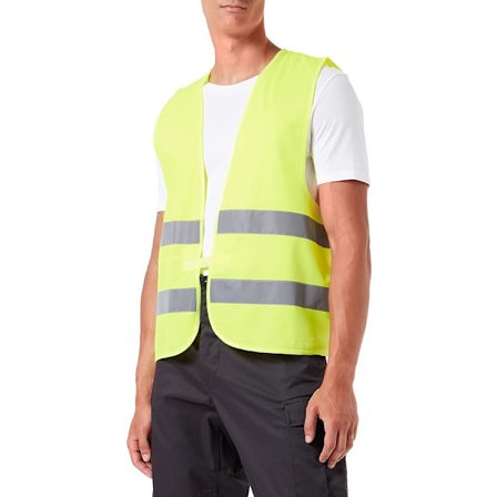 #Unisex Refleks Sikkerhetsvest CE EN-471 T/XL Unik Høy Synlighet Gul Vest Gul XL EU#