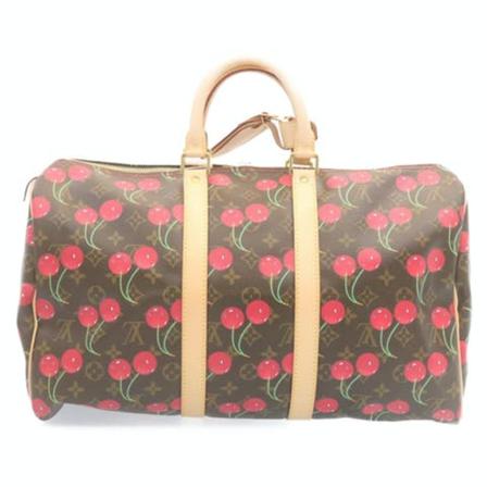 Louis Vuitton Vintage, Pre-owned Canvas Keepall Bruin, Dames, Maat:ONE Size