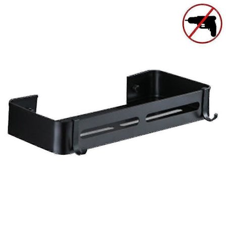 No-Drill Aluminium Hjørnehylde til Brusebad, Rustfri Klæbehylde