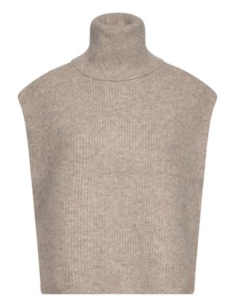 Feodory-M Vests Knitted Vests Beige MbyM