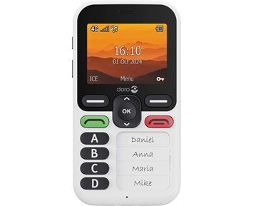 Doro Leva X10 - Enkel mobiltelefon med snabbknappar
