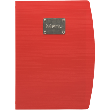 Menypärm "Menu" Securit Röd A4