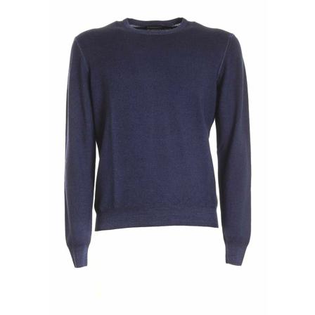 Paolo Fiorillo Capri, Round-neck Knitwear Blauw, Heren, Maat:XL