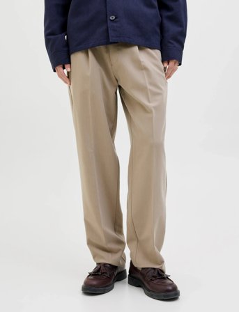 Jack & Jones Jprcckarl Jjcameron Pleated Chino Noos - Beige - 34 x 32