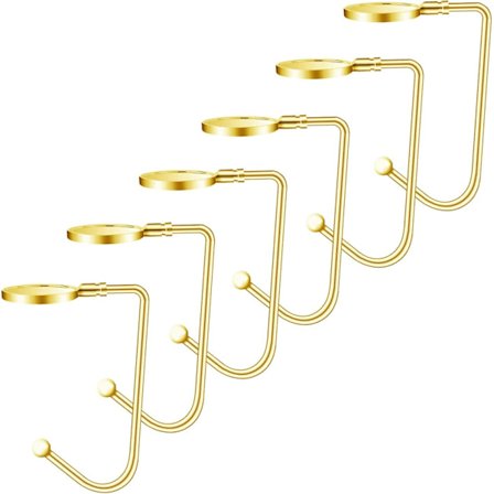 6 Jule-Strømpeholdere, Skridsikker Sikkerhed, Mantelholdere, Kroge