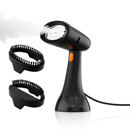 Dampstrygejern, dampbeklædningsdamper, 300 ml kapacitet (sort)