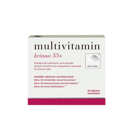 New Nordic Multivitamin kvinna 55+ 90 tabletter