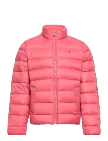 U Light Down Jacket Fôret Jakke Rosa Tommy Hilfiger
