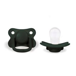 Filibabba 2-Pack Dark Green Moments 6m+ Pacifiers One Size - Baby feeding - One size - Green - Mädchen