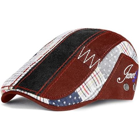 Beret för Män Sommar Andningsbar Backstage Hatt Newsboy Cap Flat Ca