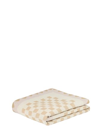 NOBODINOZ Vibes Quilt In French Linen 115X145 - Cream - ONE SIZE