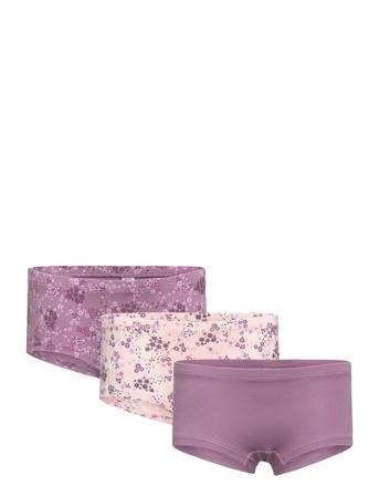 Hipster 3 Pack Aop Night & Underwear Underwear Panties Lilla Lindex*Betinget Tilbud