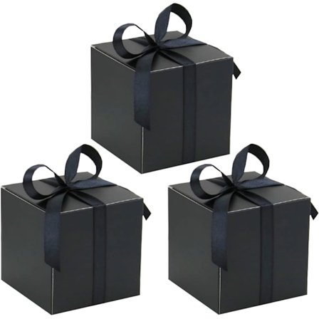 50 stk. Firkantede Slikæsker i Papir, Søde Bryllupsgaver, DIY Gaveposer til Fest, Slikæsker i Papir