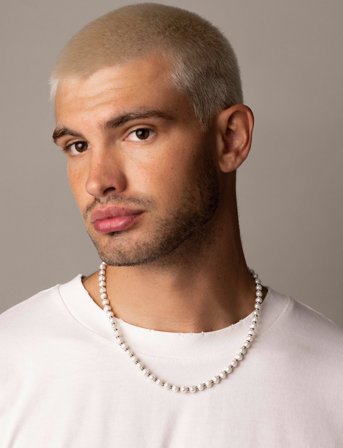 Nialaya Mini Pearl Choker With Silver - White - ONE SIZE 51 cm