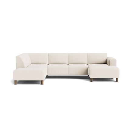 Toledo U-sofa, højrevendt - Loop Creme - 302x205x78 - Sofa, u-sofa