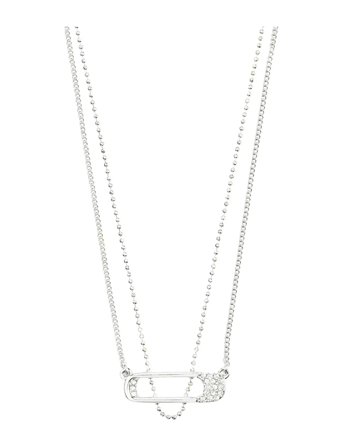 Pilgrim | Instant Necklace, 2-In-1 Set, Silver-Plated | ONE SIZE