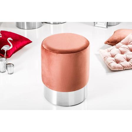 Rocko - Sammetspall Rosa/silver