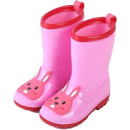 1 kpl Lasten Vedenpit v t Saappaat, Poikien ja Tytt jen Ihastuttavat Piirrettyjen El inten Kuvioiset Wellies-Saappaat Pink 27 Code