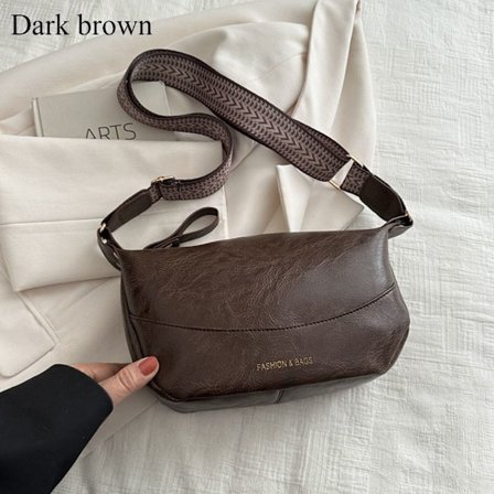 Skuldertasker Messenger tasker MØRKEBRUN