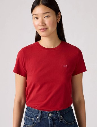 Levi's Perfect Tee Rhythmic Red Cotto - Red - S
