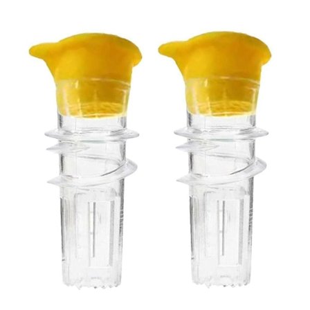 Mini citronpresser, citronpresser med skruelåg, manuel citronpresser i plastik, citronpresser, juicer Com