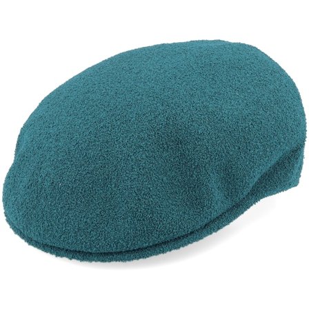 Kangol - Verde flatcap Gorra - Bermuda 504 Marine Teal Flat Cap @ Hatstore