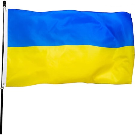 Ukraina Flagg 3x5 fot Ukrainske Nasjonalflagg Polyester 3x5 fot Flagg