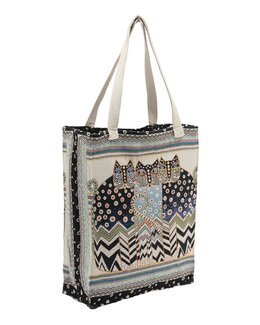 Veske Tre katter i ramme Multi - Knittingroom