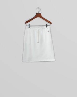GANT - Shield jersey skjørt til dame eggshell
