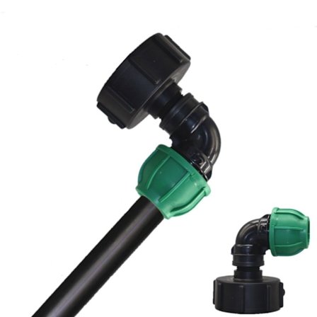 IBC-tankadaptrar Passande gänganslutning 25MM KRÖK RÖR KOPPLING 25mm