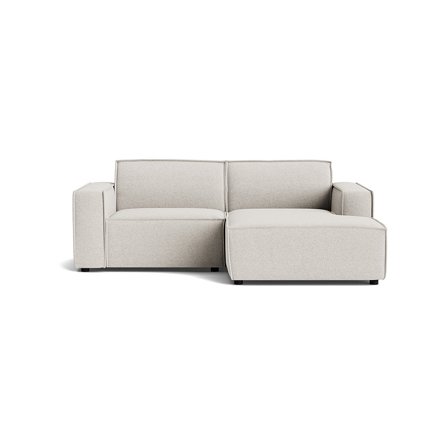 Lyon kleines Chaiselongue-Sofa, rechts in Modesto Creme, kompaktes Design, moderner Bestseller für kleine Räume, bequeme Polsterung, 80cm
