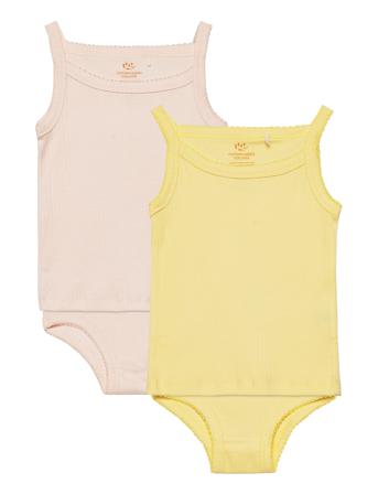 Rib Jersey 2Pack Straptop & Underpants Undertøysett Gul Copenhagen Colors