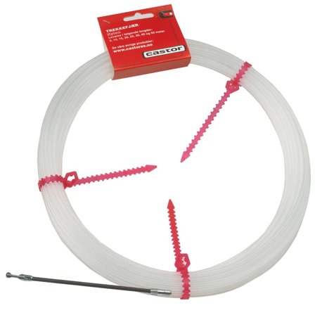 Castor Trekkefjær med søkespiral, 20m nylon